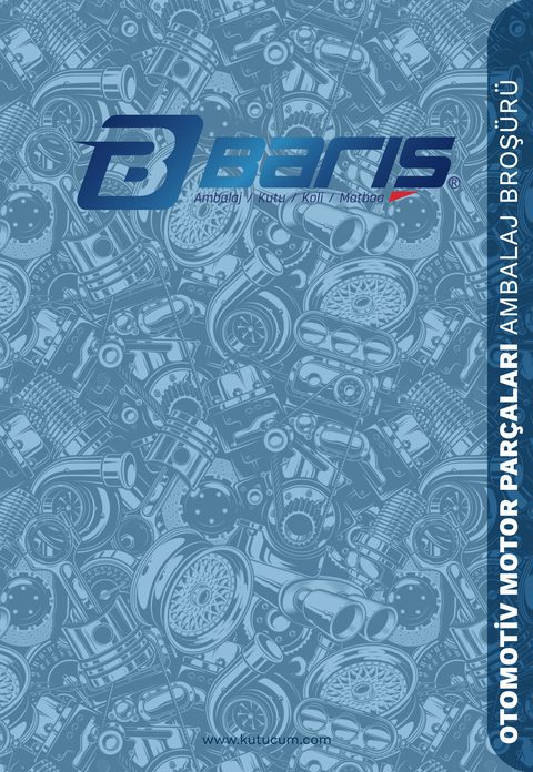 Motor Parçaları ambalaj broşürü kapağı